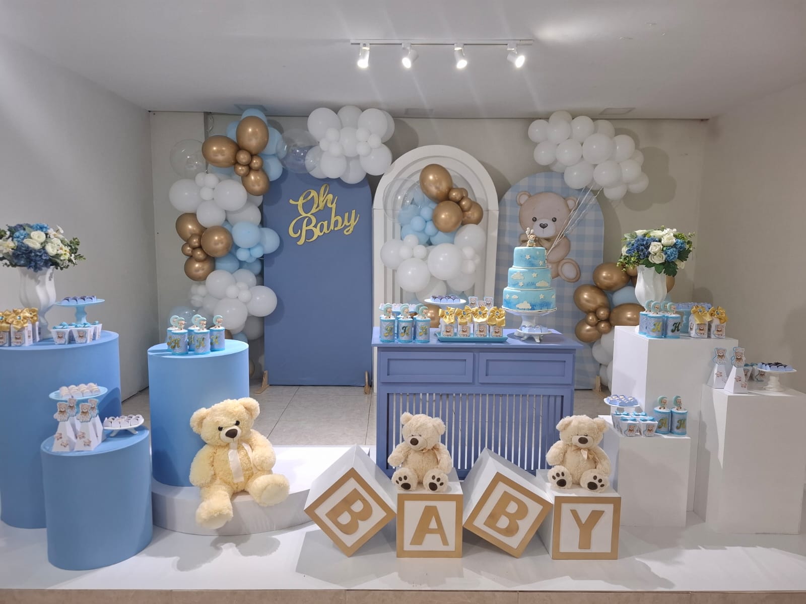 Área Baby decorada com tema delicado